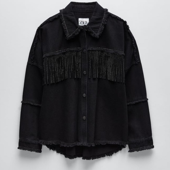 Zara Jackets & Blazers - Zara Fringe Jacket